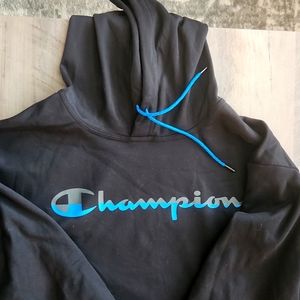 Black Champion Men's hoodie size xl